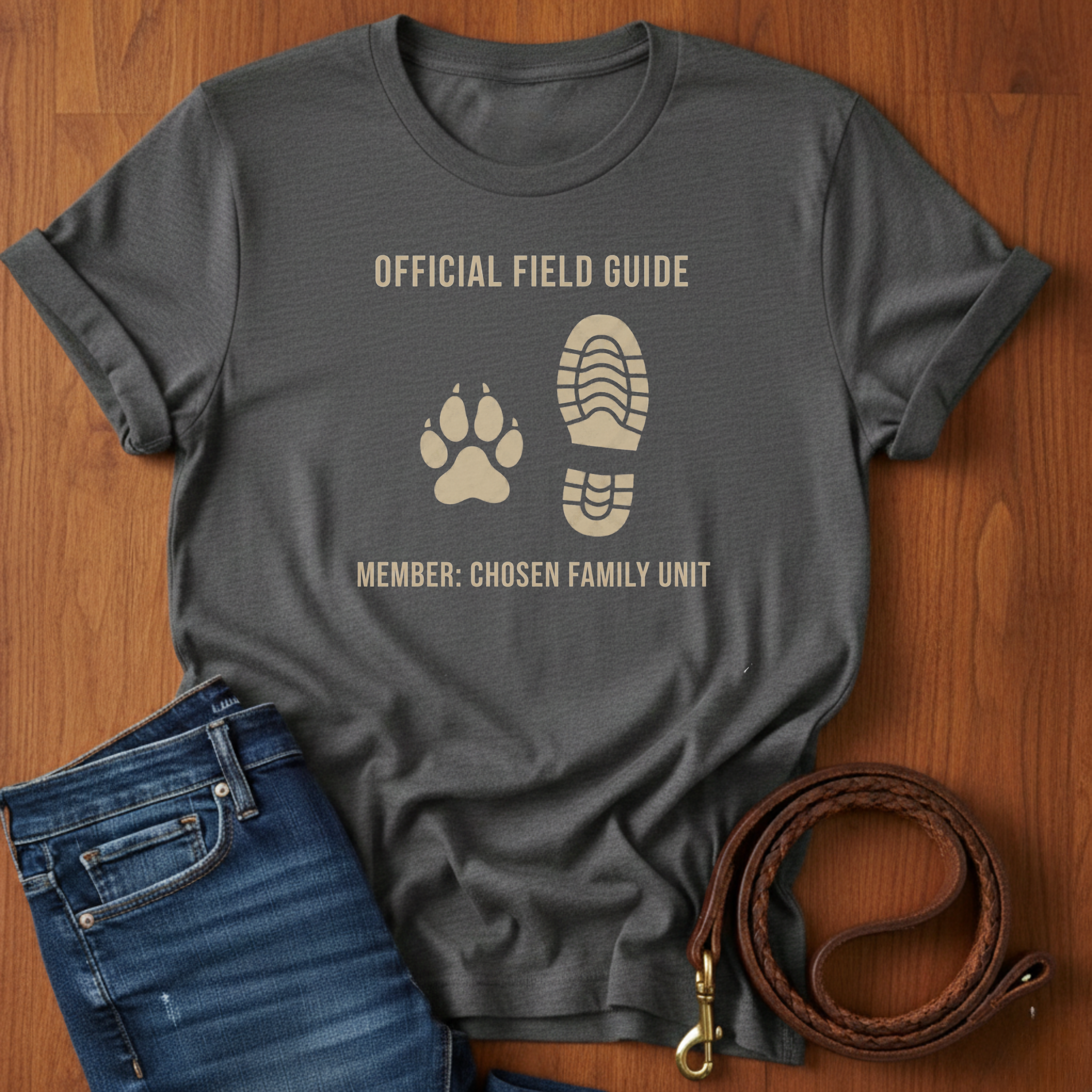 Official Field Guide Paw Print T-Shirt — dog lover t-shirt by Always My Dog