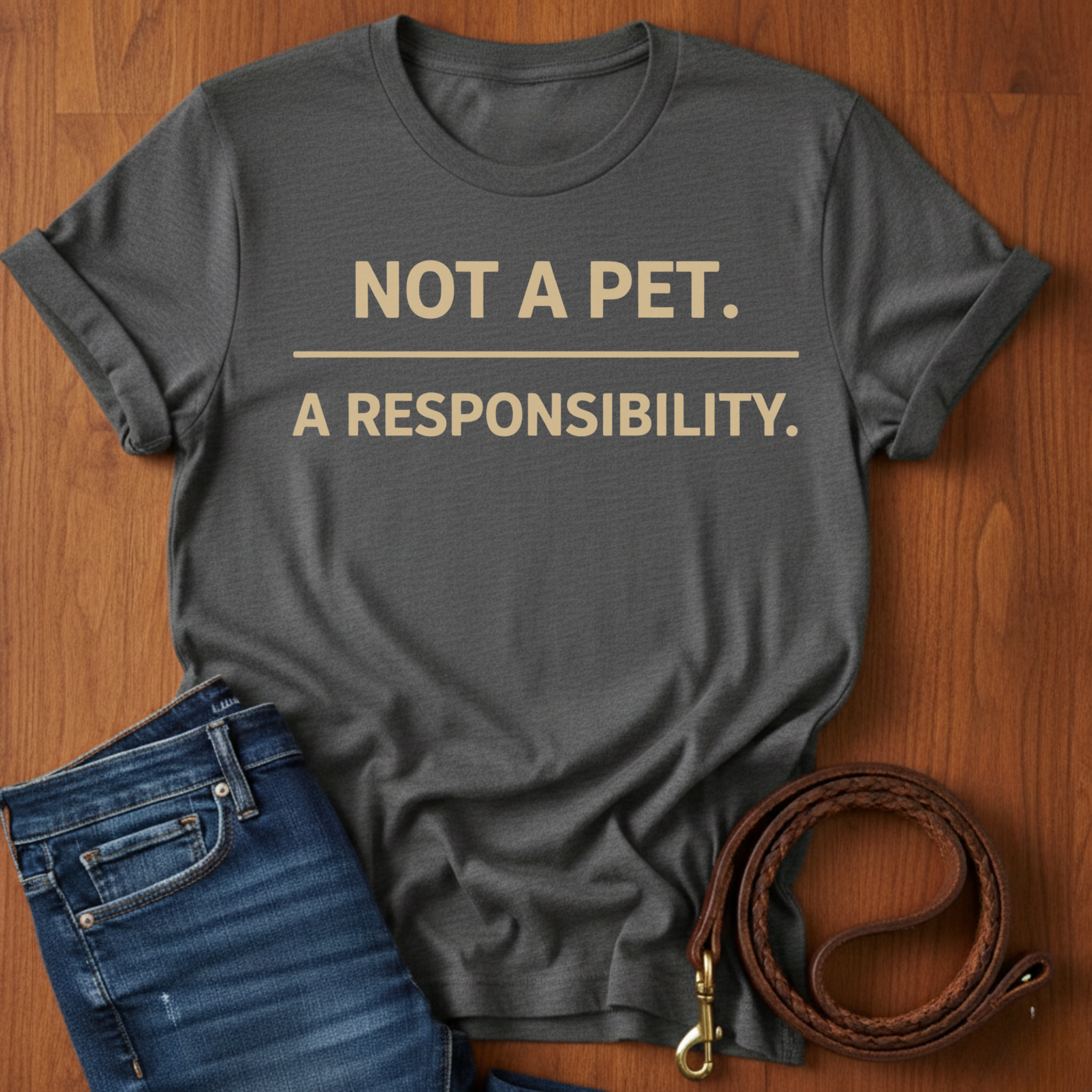 Not A Pet.  A Responsibility T-Shirt — dog lover t-shirt by Always My Dog