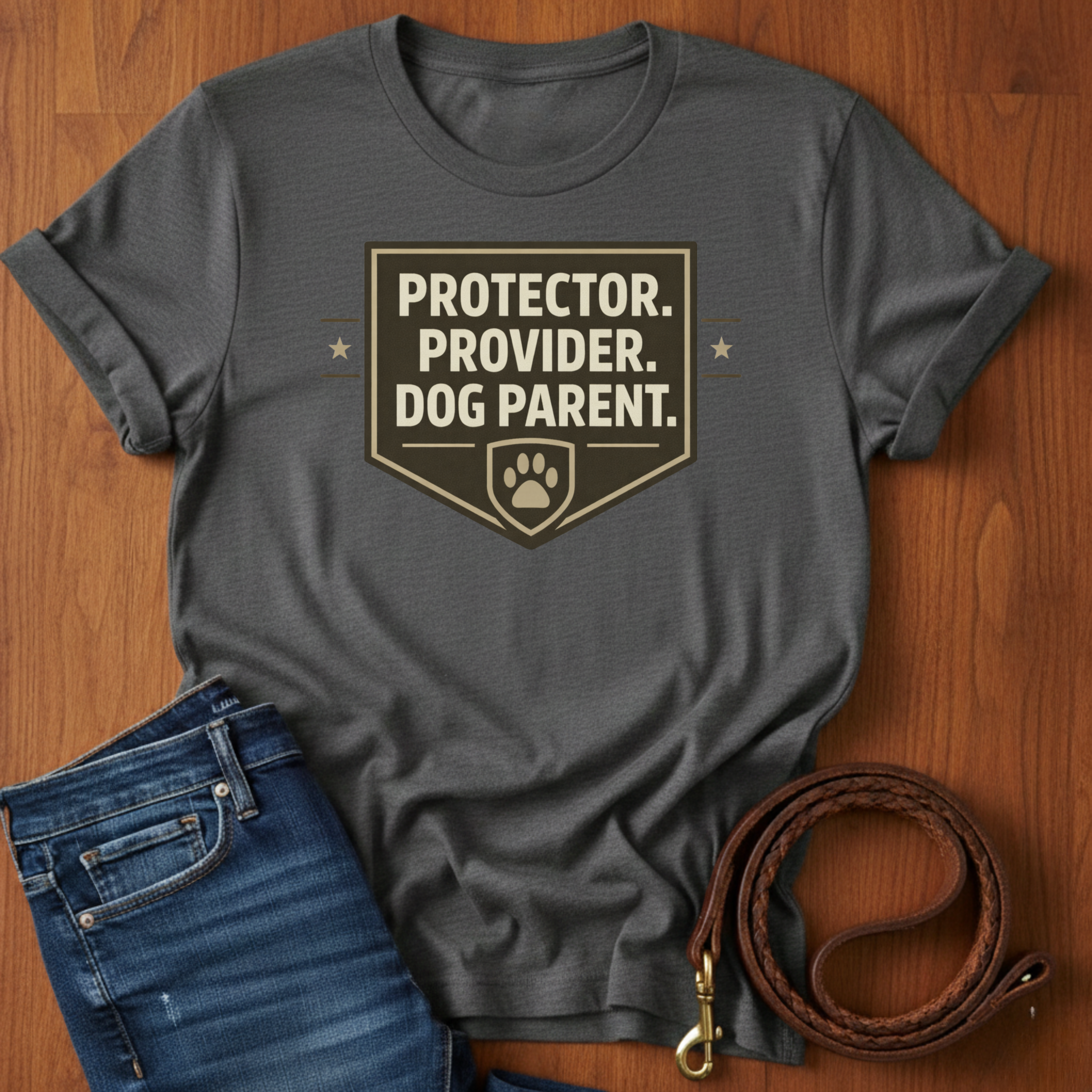 Protector.  Provider.  Dog Parent T-Shirt — dog lover t-shirt by Always My Dog