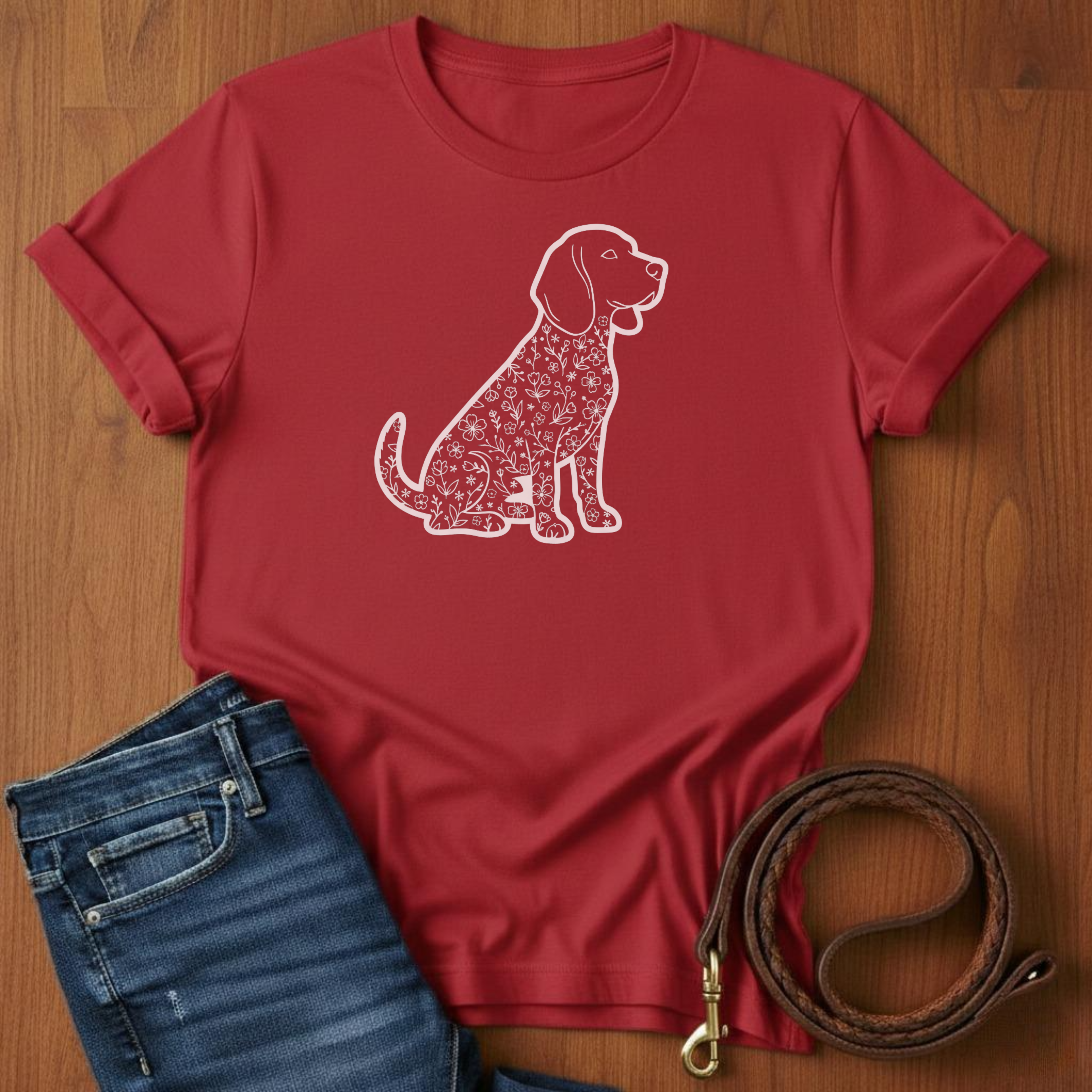 Beagle in Flowers T-Shirt