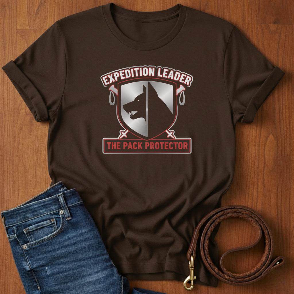 Expedition Leader T-Shirt — close-up — Always My Dog