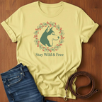 Stay Wild & Free Akita T-Shirt