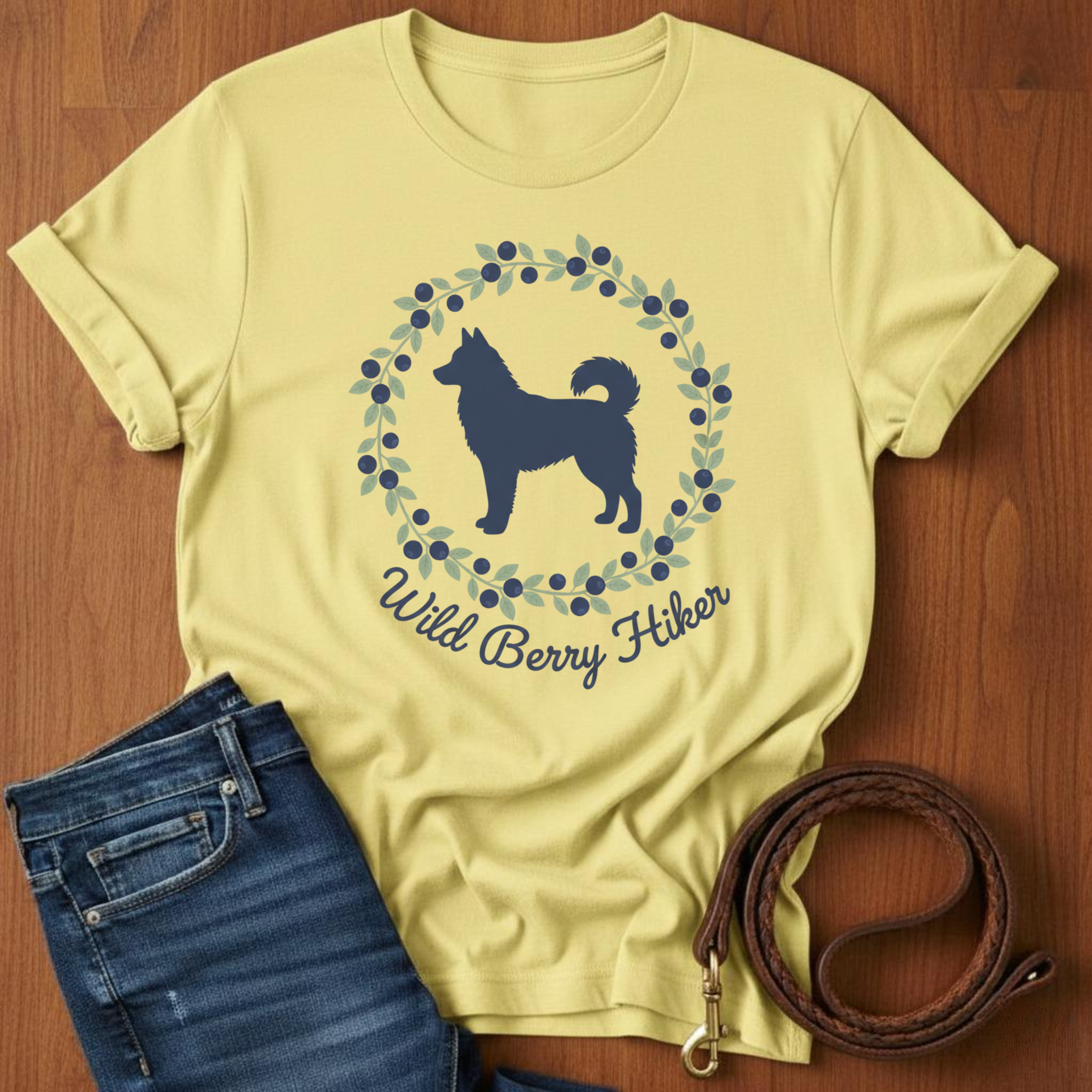 Wild Berry Hiker Akita T-Shirt