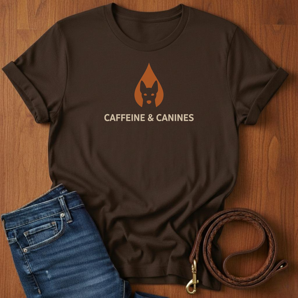 Caffeine and Canines T-Shirt
