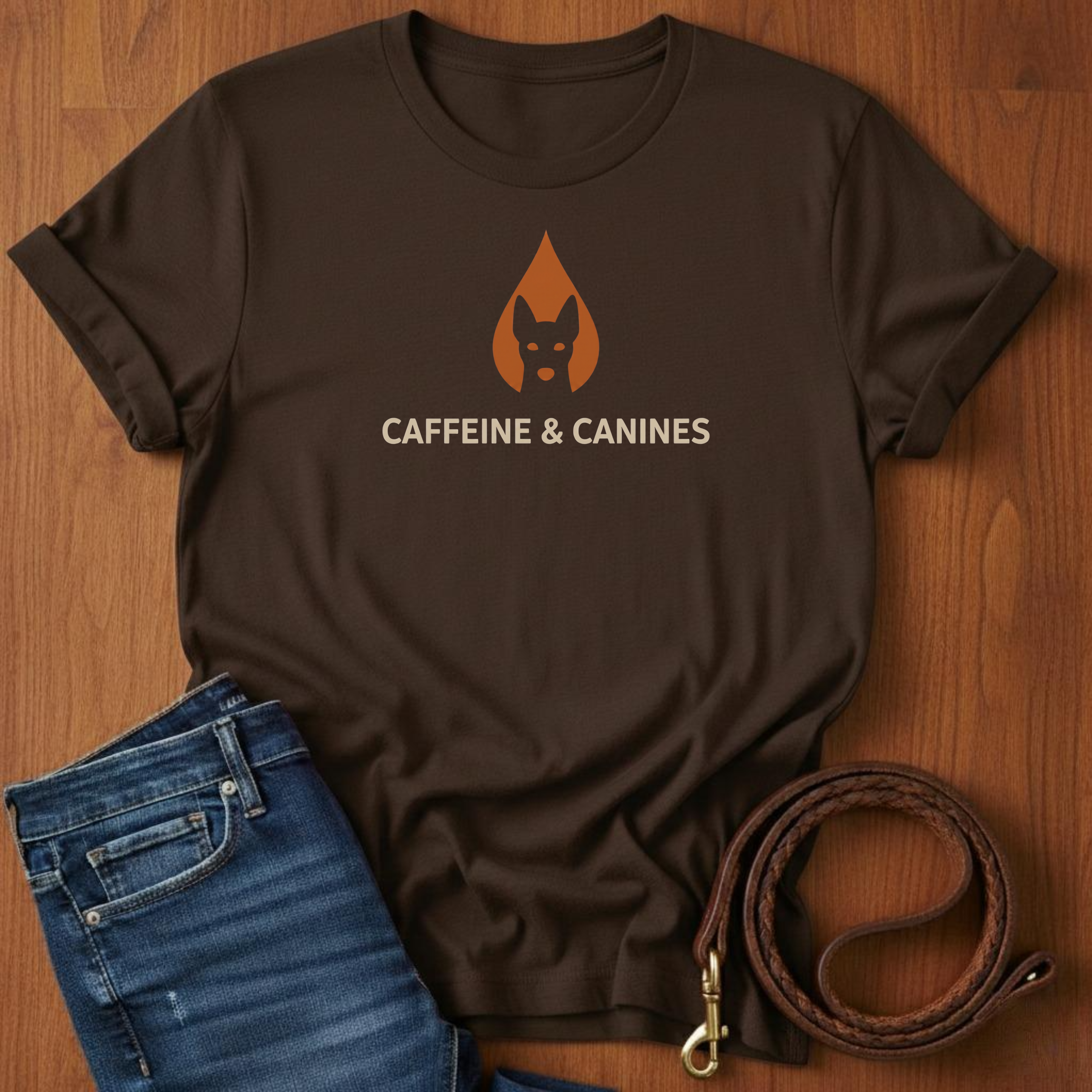 Caffeine and Canines T-Shirt