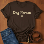 Dog Person Paw Print T-Shirt — close-up — Always My Dog