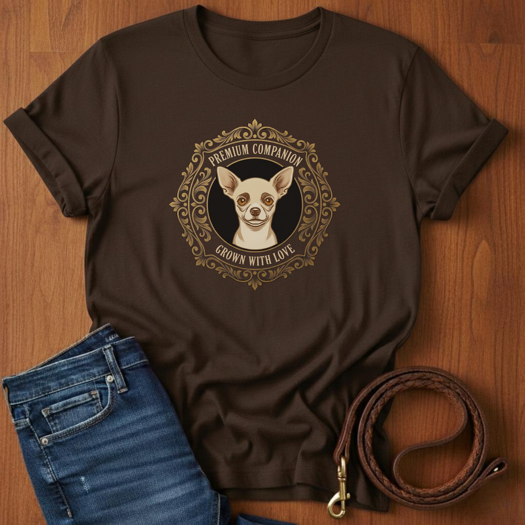 Premium Companion.  Grown With Love Chihuahua T-Shirt