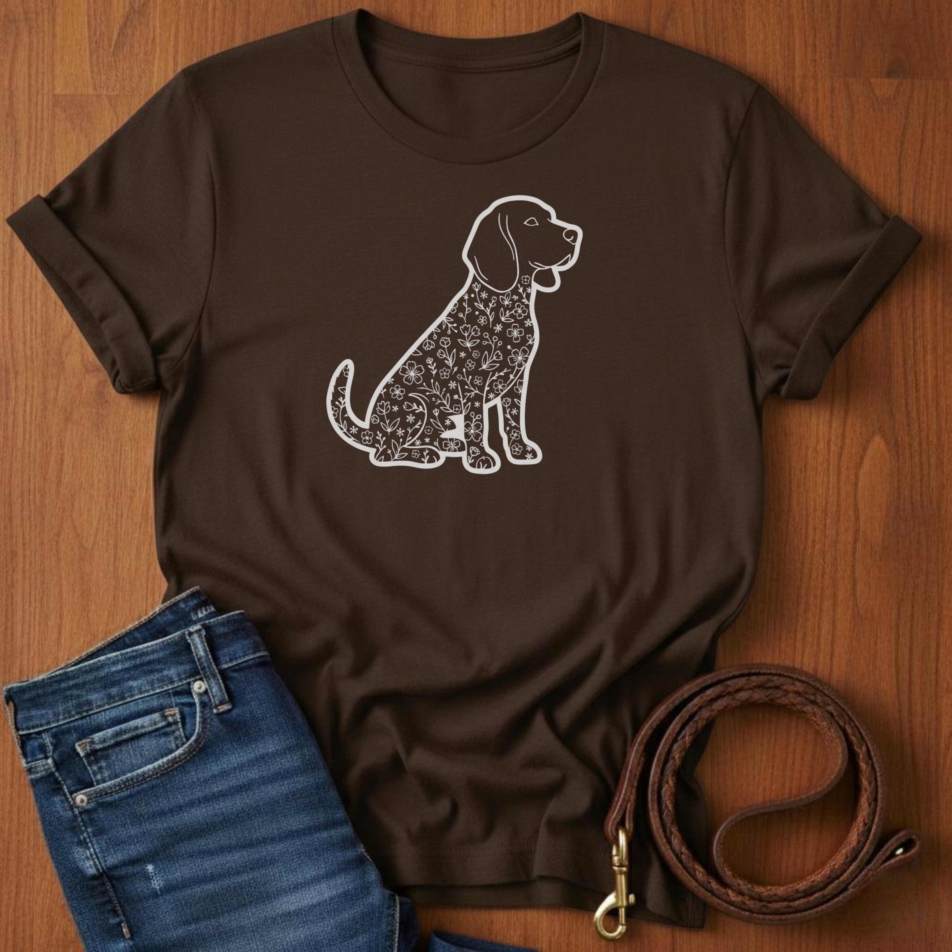 Beagle in Flowers T-Shirt
