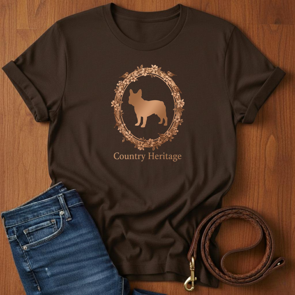 Country Heritage French Bulldog T-Shirt