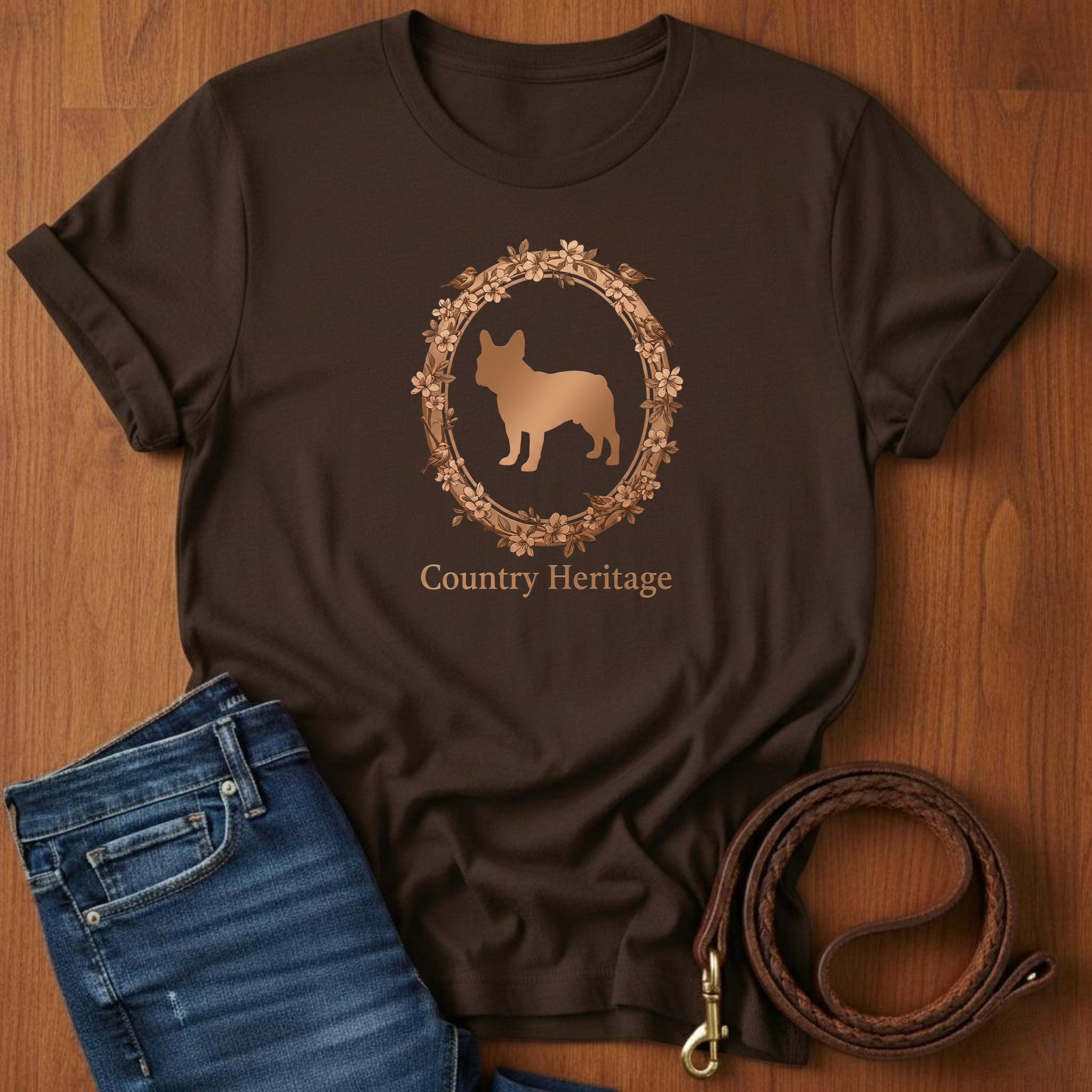 Country Heritage French Bulldog T-Shirt