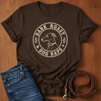 Dark Roast Dog Naps T-Shirt — close-up — Always My Dog