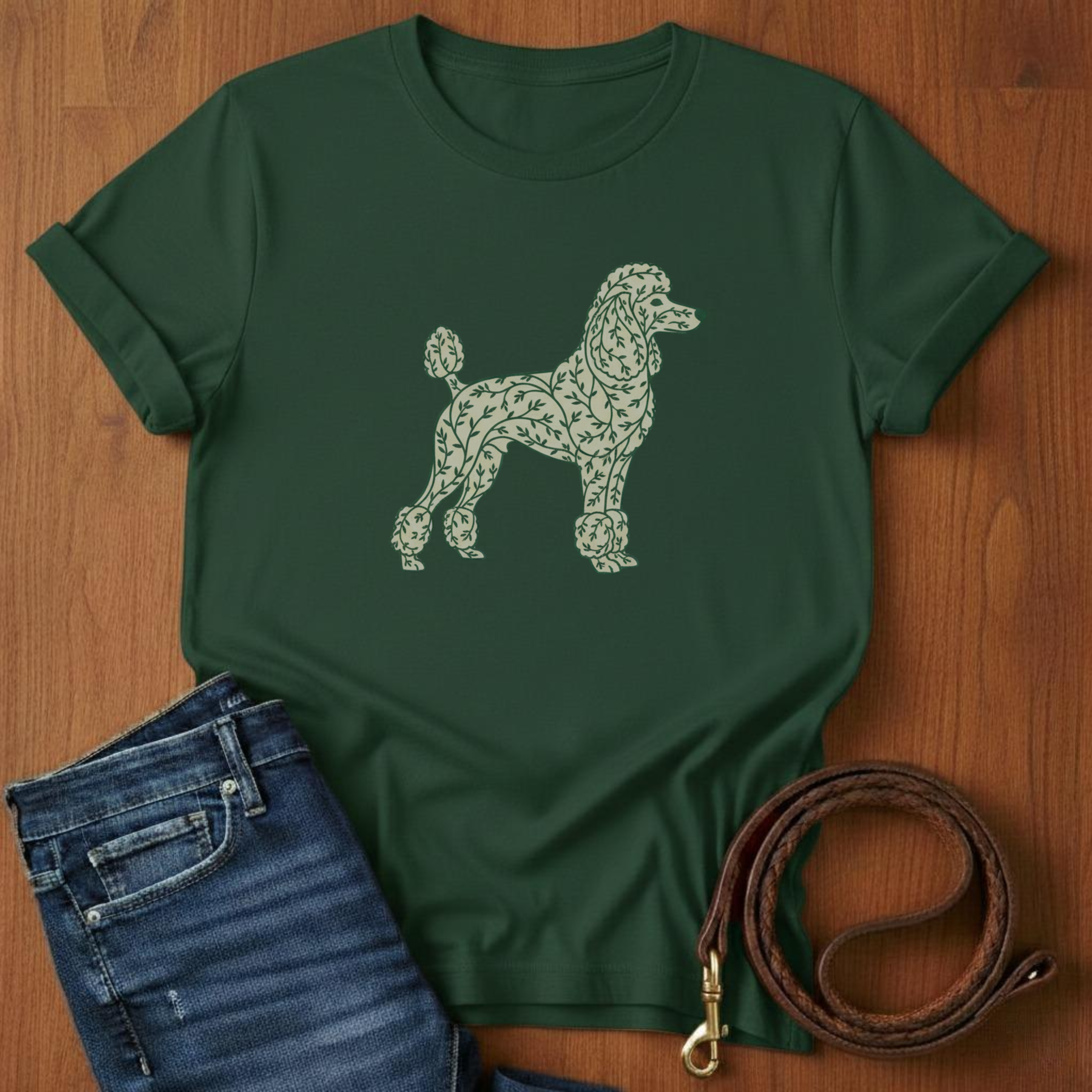 Willow Branch Poodle T-Shirt