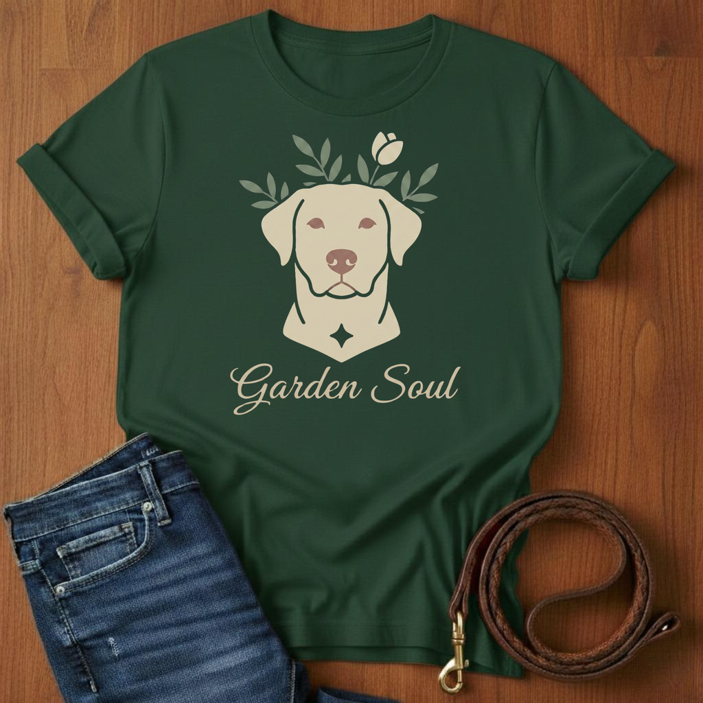 Garden Soul Labrador Retriever T-Shirt — alternate color — Always My Dog