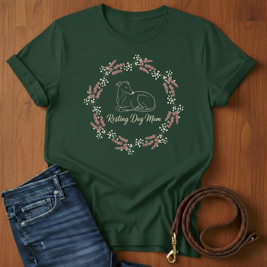 Resting Dog Mom Greyhound T-Shirt