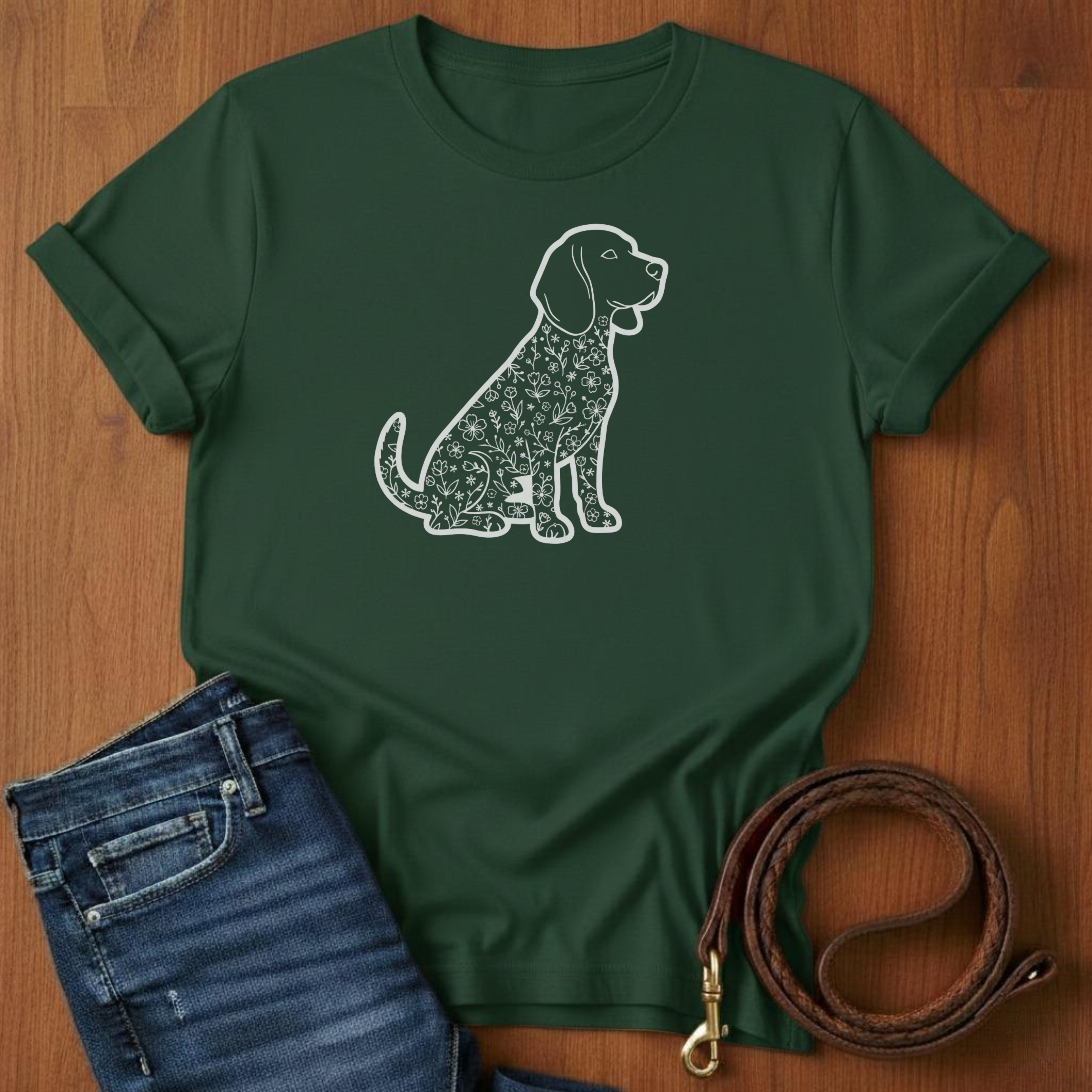 Beagle in Flowers T-Shirt