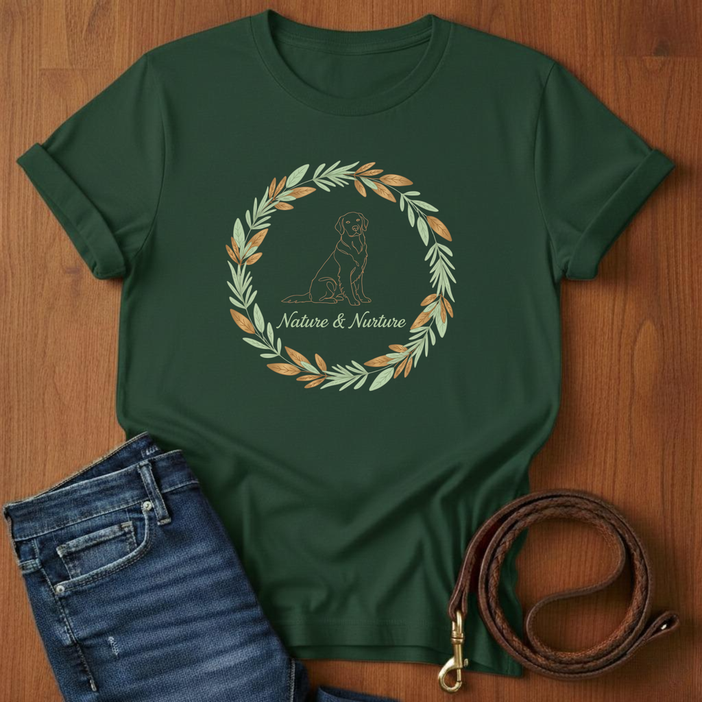 Nature And Nurture T-Shirt — dog lover t-shirt by Always My Dog
