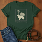 Simple Country Living Golden Retriever T-Shirt