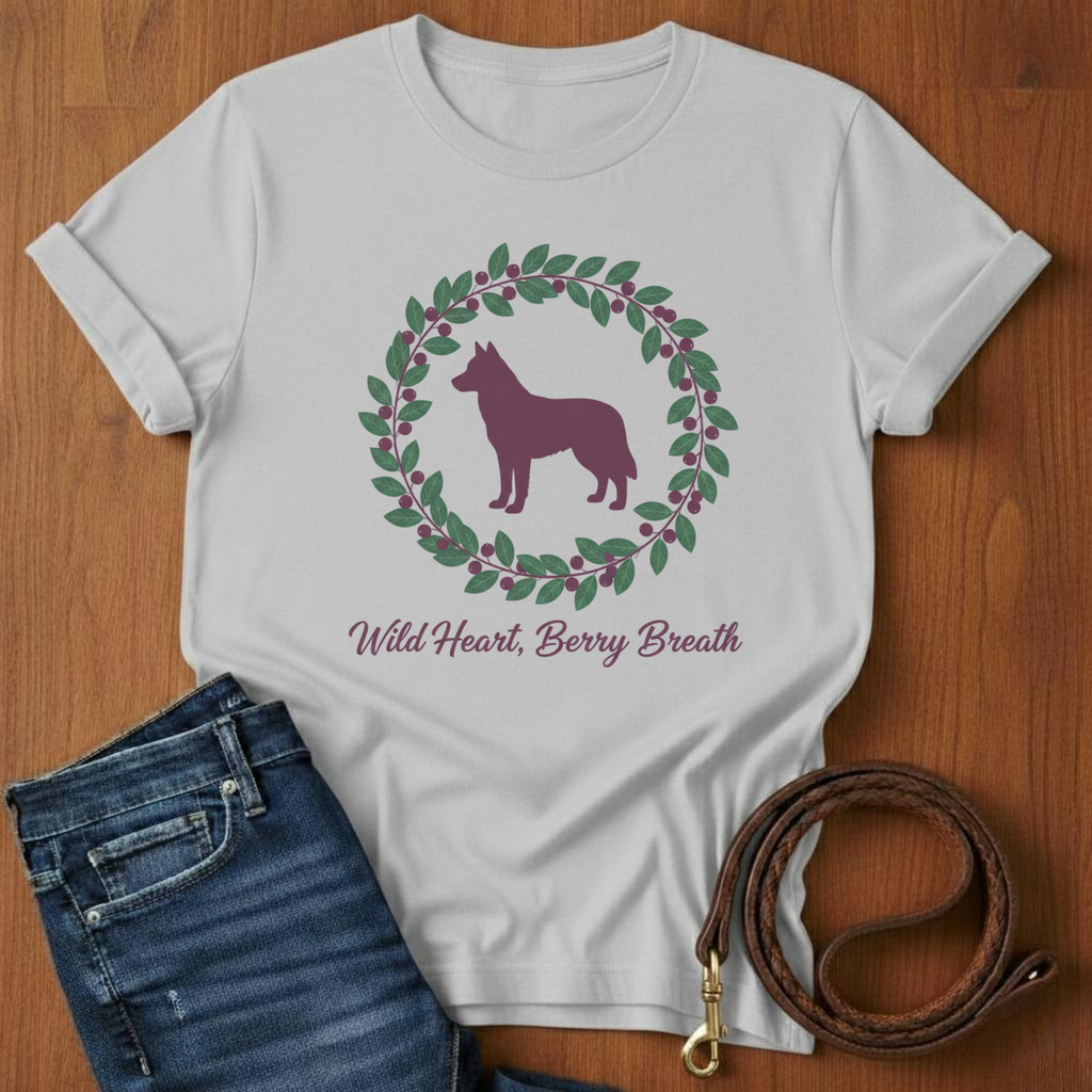 Wild Heart, Berry Breath Border Collie T-Shirt