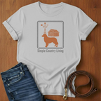 Simple Country Living Golden Retriever T-Shirt