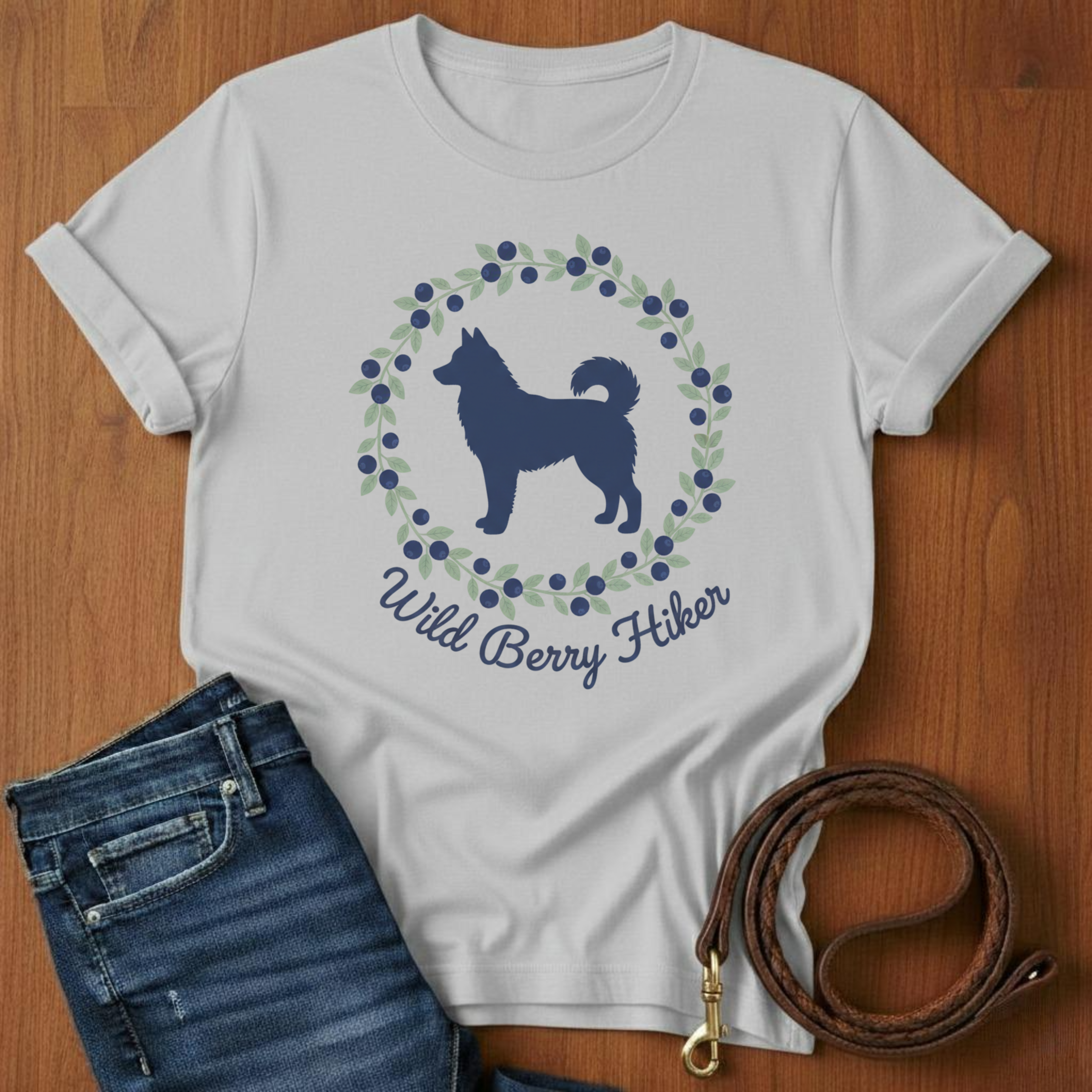 Wild Berry Hiker Akita T-Shirt