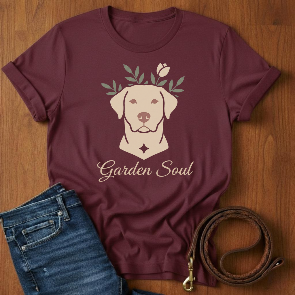 Garden Soul Labrador Retriever T-Shirt — lifestyle shot — Always My Dog