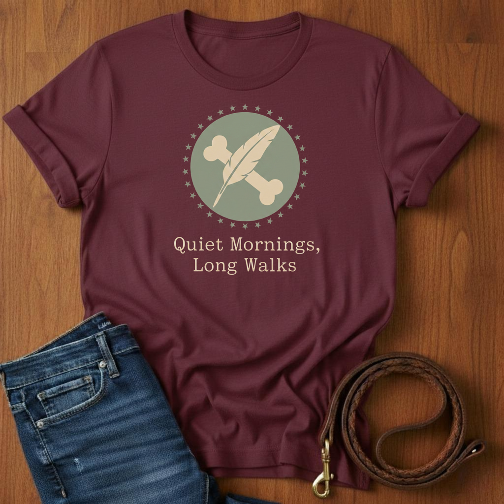 Quiet Mornings.  Long Walks T-Shirt