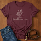 Loved Beyond Words Yorkshire Terrier T-Shirt — alternate color — Always My Dog