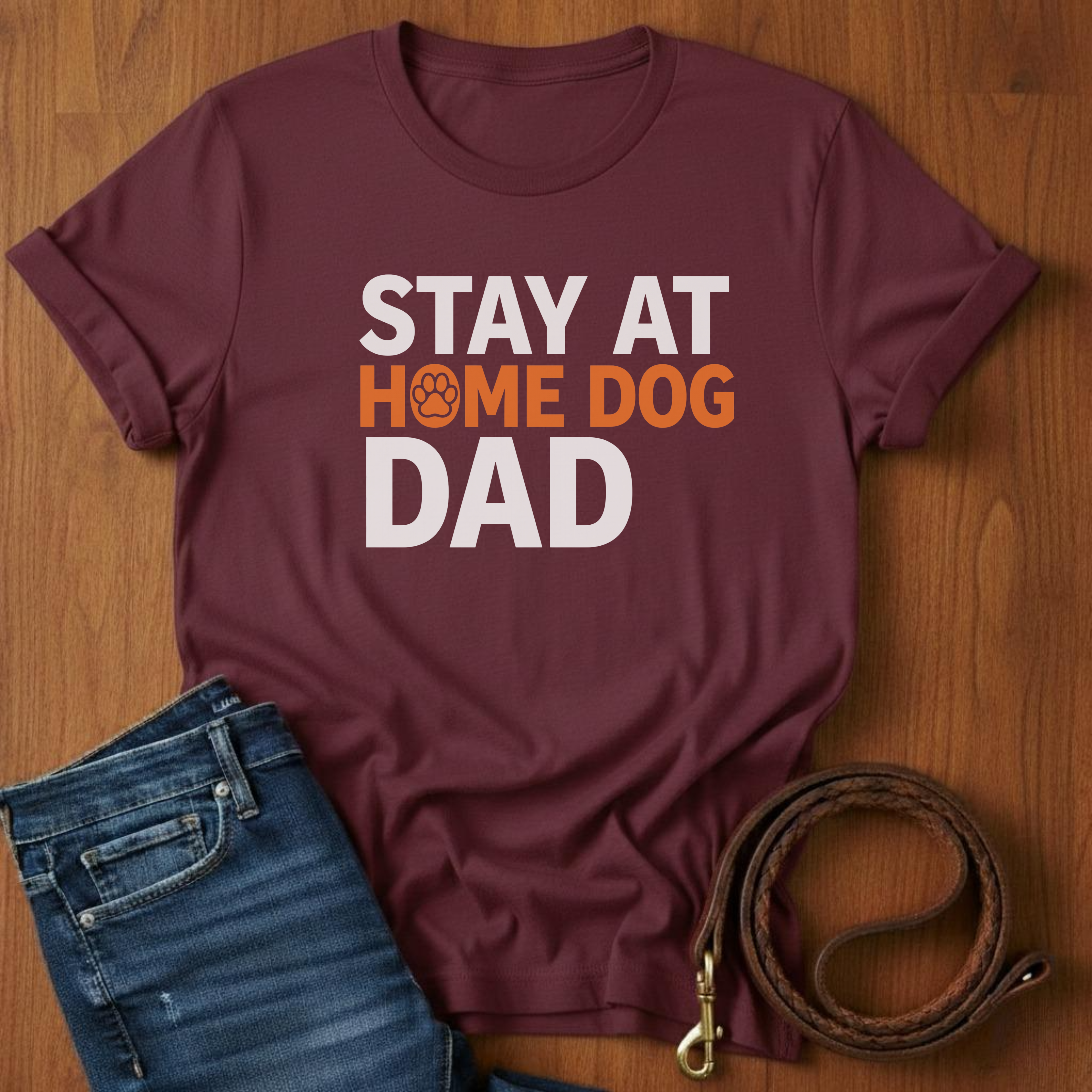 Stay At Home Dog Dad T-Shirt