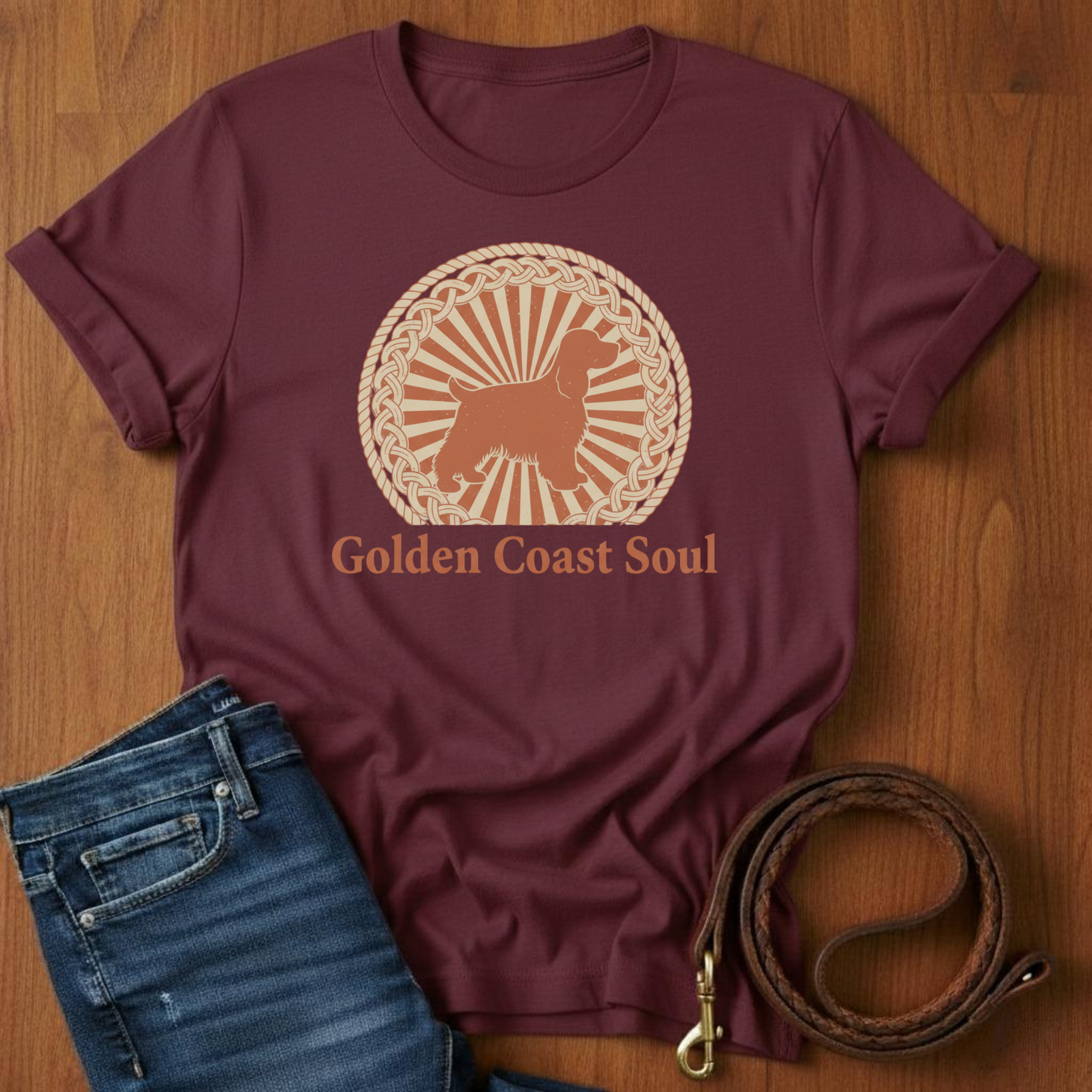 Golden Coast Soul Spaniel T-Shirt — alternate color — Always My Dog