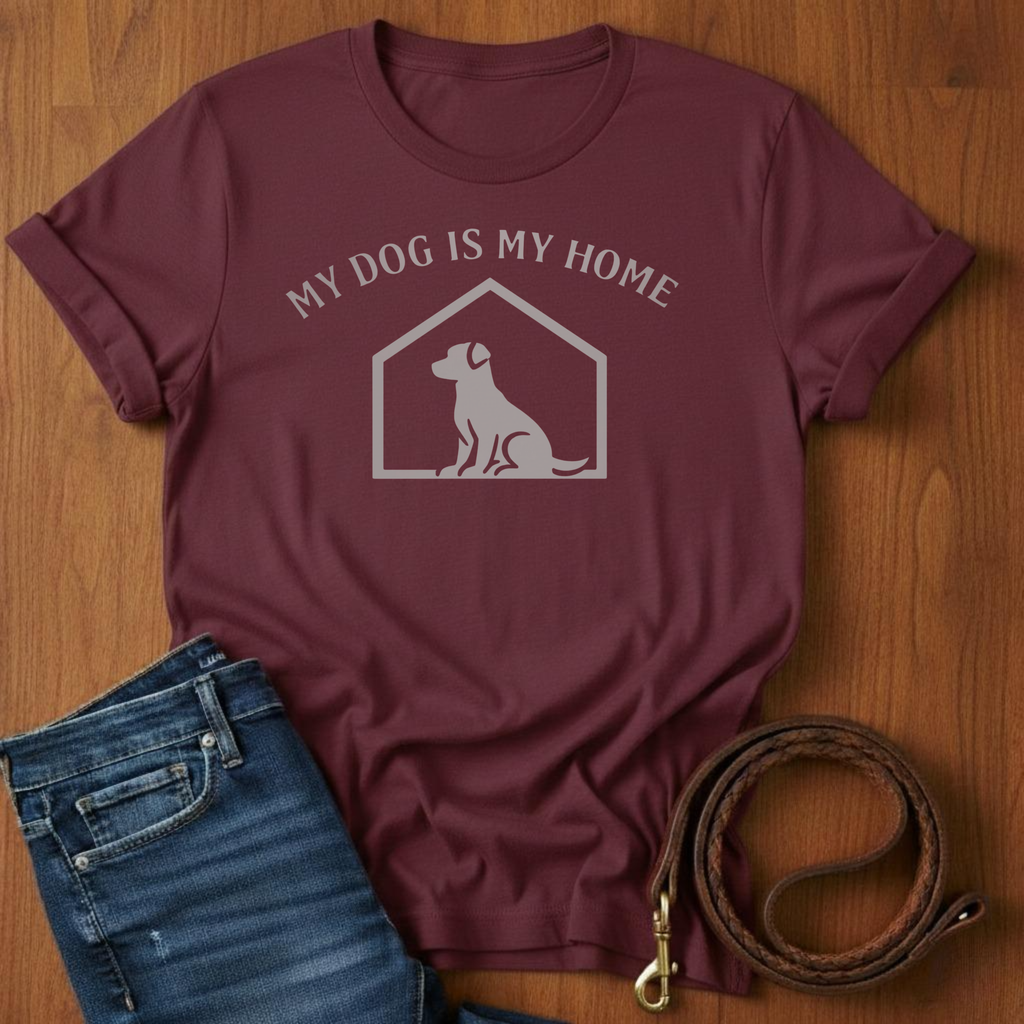 My Dog is My Home Puppy T-Shirt — detail view — Always My Dog