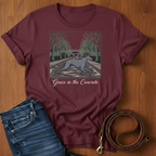 Grace In The Concrete Greyhound T-Shirt — alternate color — Always My Dog