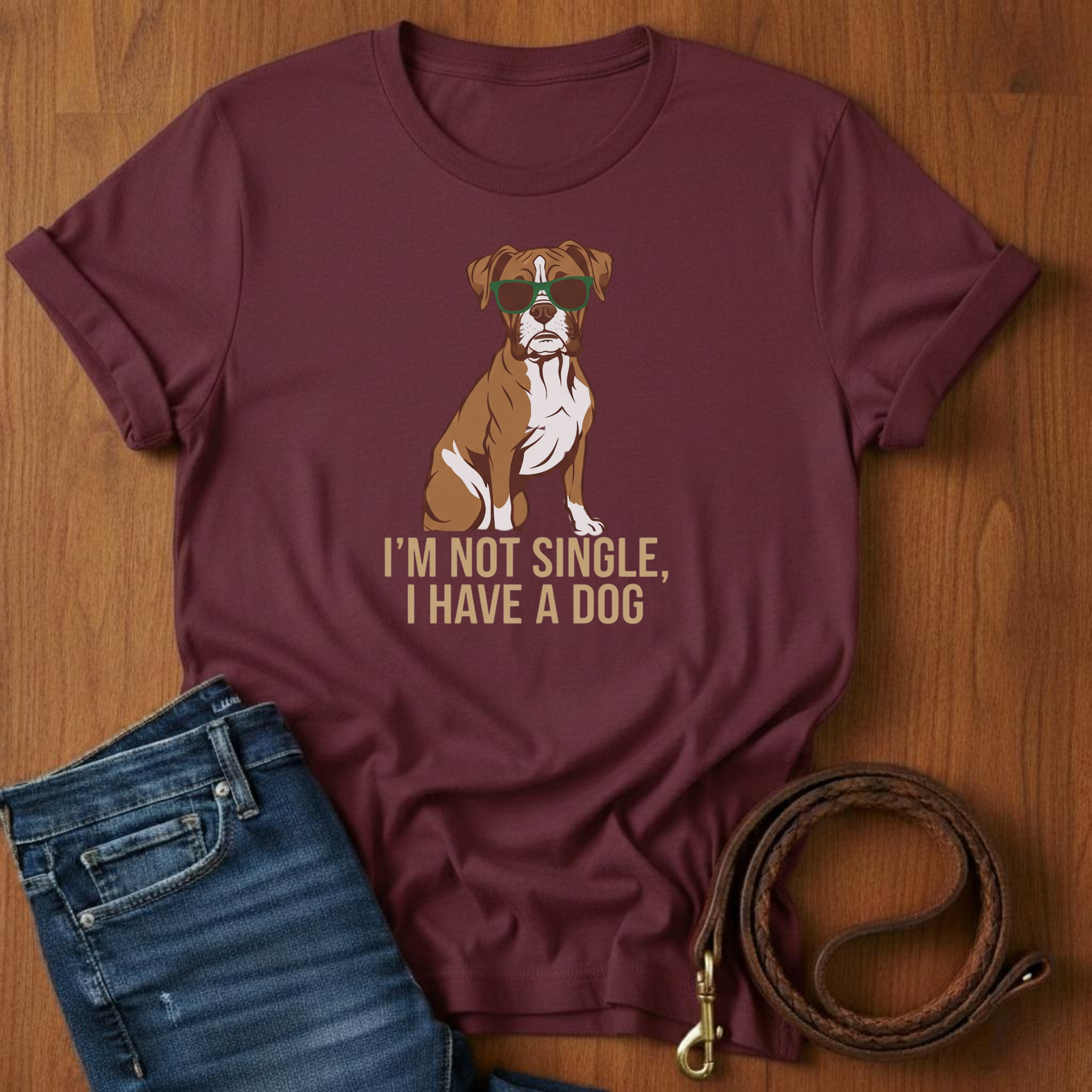 I'm Not Single T-Shirt — alternate color — Always My Dog