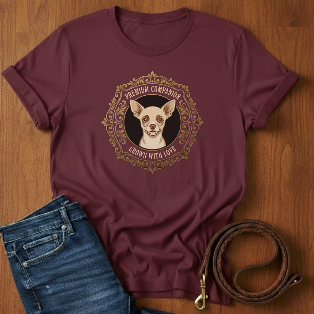 Premium Companion.  Grown With Love Chihuahua T-Shirt