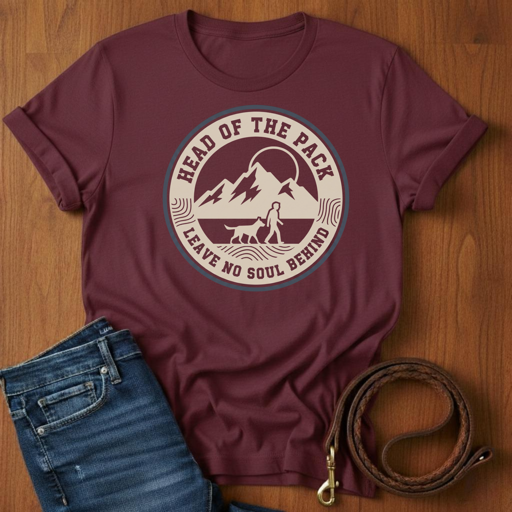 Head of the Pack T-Shirt — detail view — Always My Dog