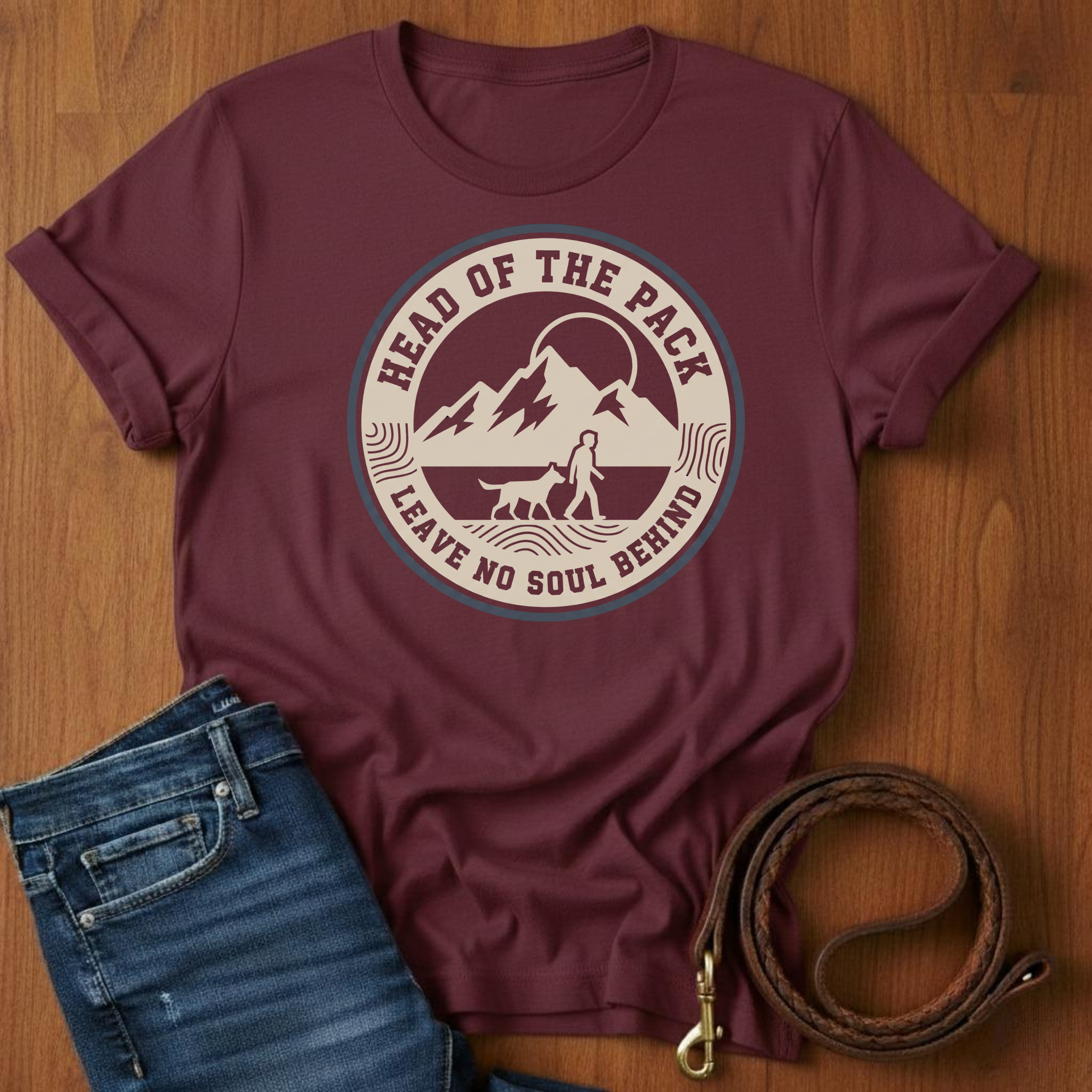 Head of the Pack T-Shirt — detail view — Always My Dog