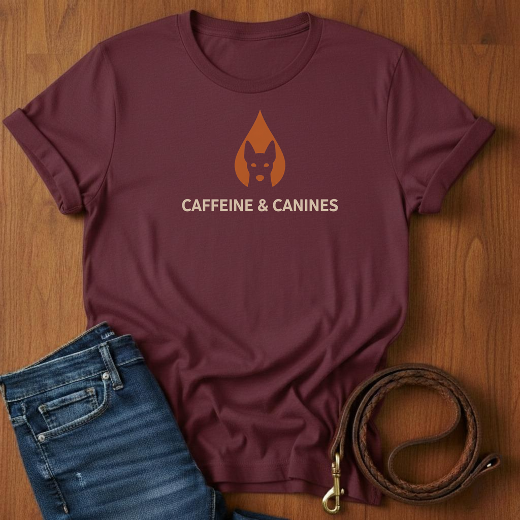 Caffeine and Canines T-Shirt