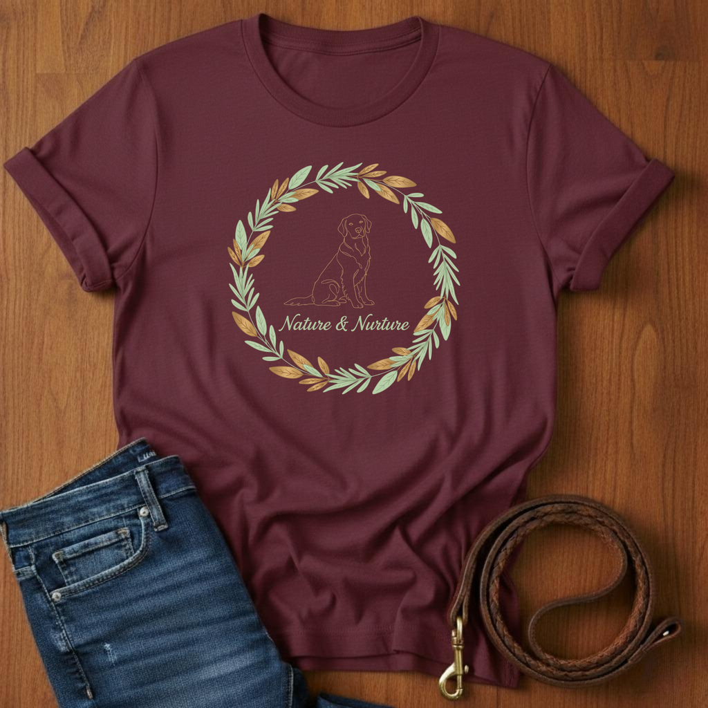 Nature And Nurture T-Shirt — lifestyle shot — Always My Dog