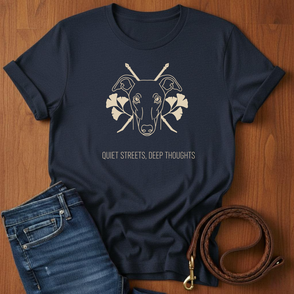 Quiet Street. Deep Thoughts Greyhound T-Shirt