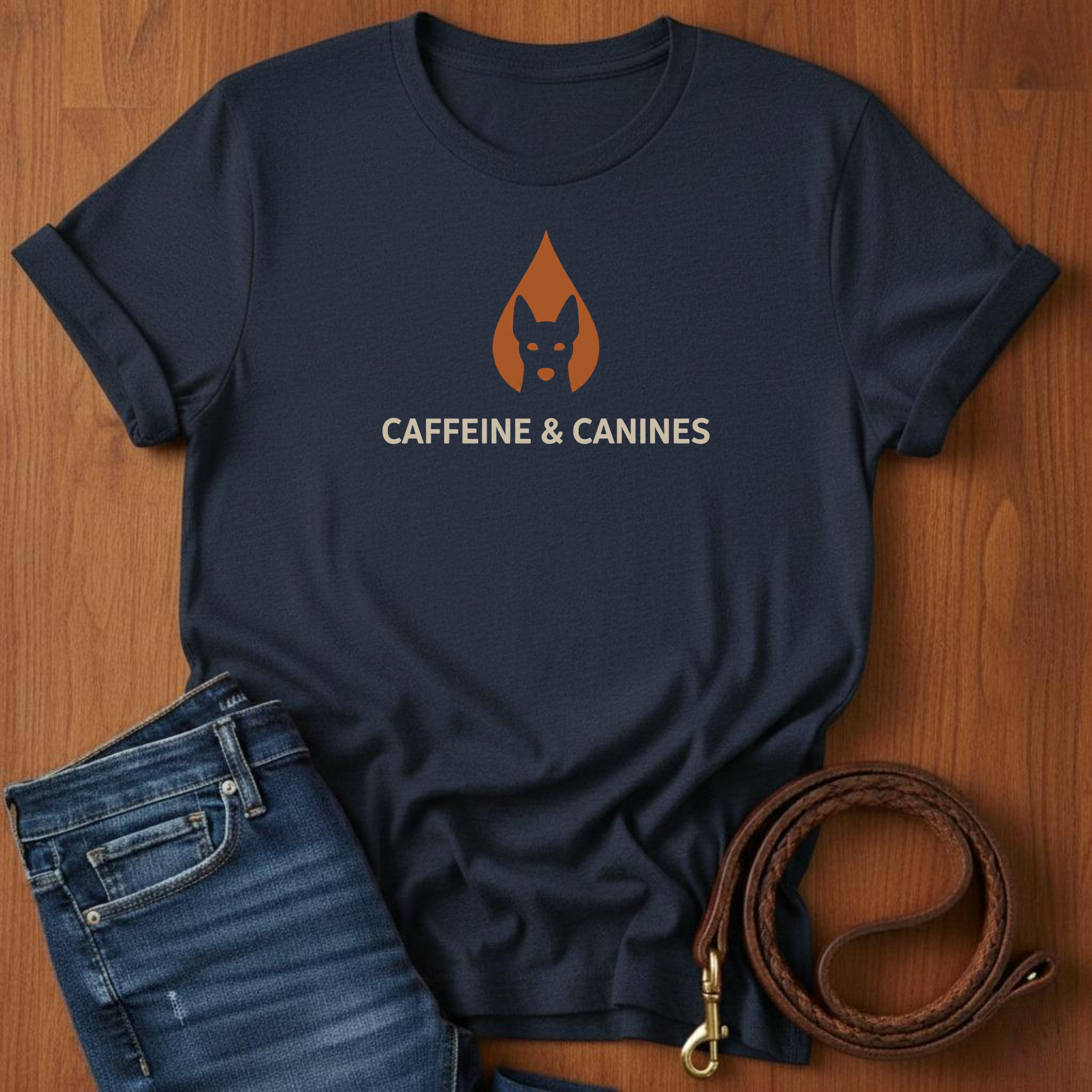 Caffeine and Canines T-Shirt