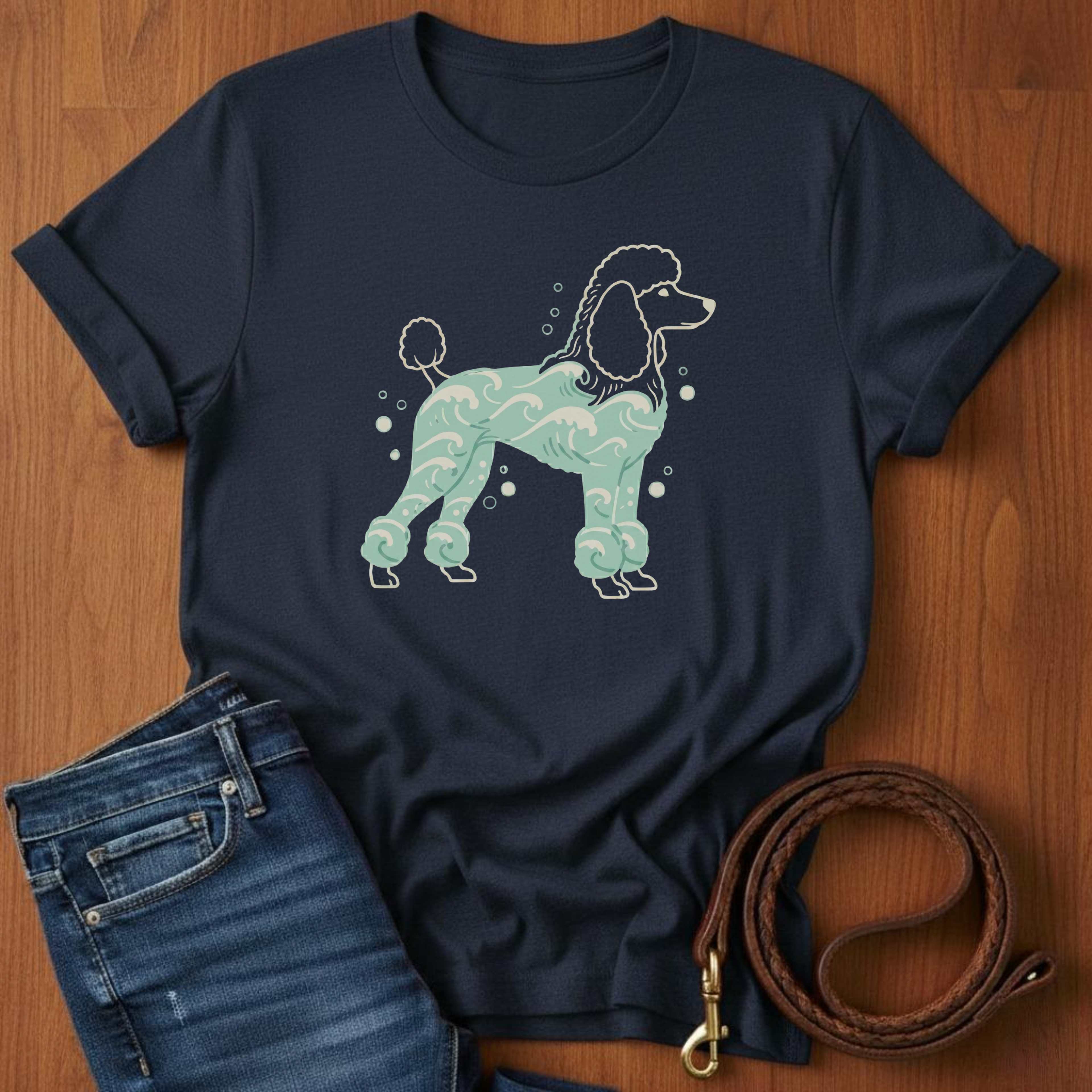 Poodle and Waves T-Shirt