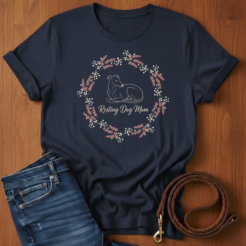 Resting Dog Mom Greyhound T-Shirt