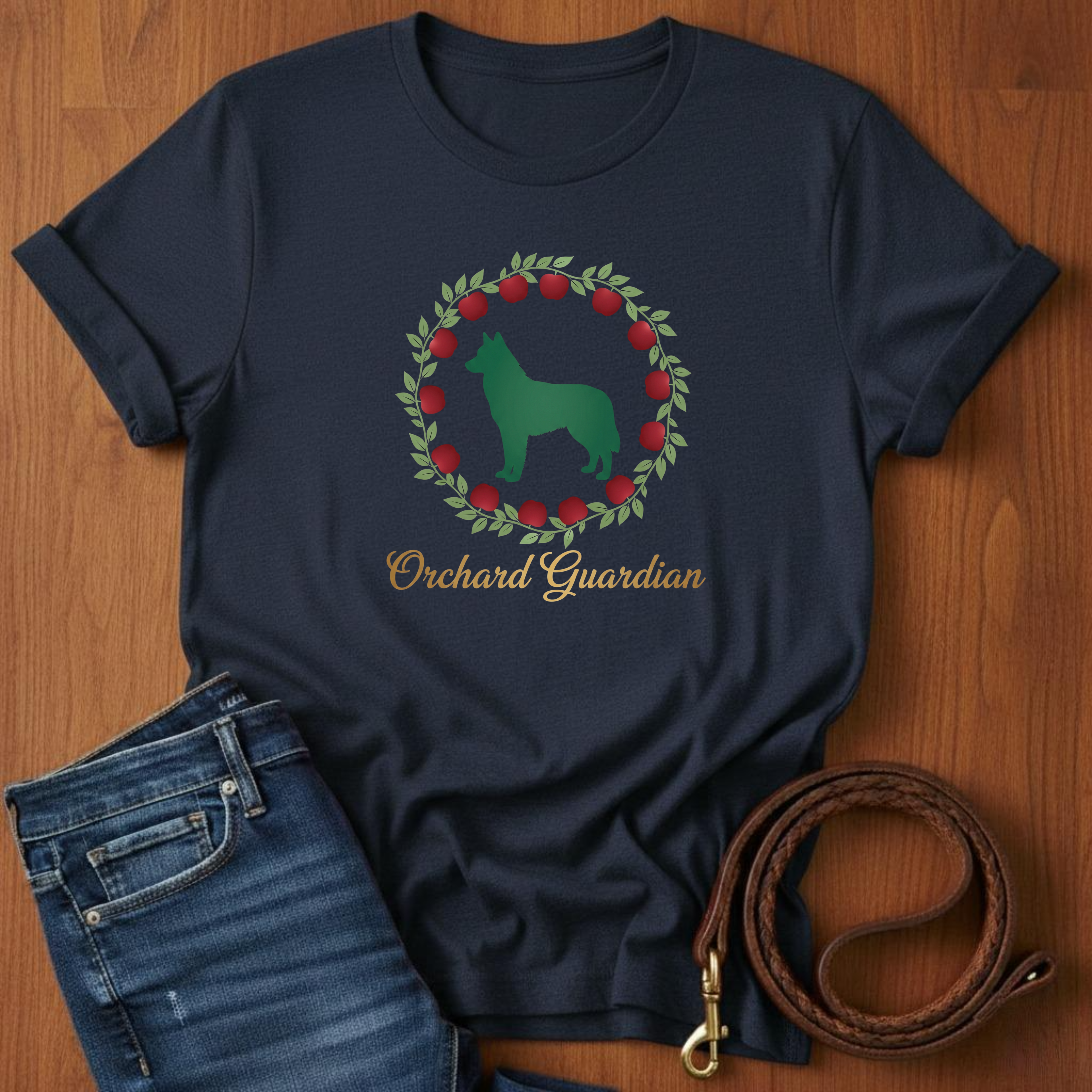 Orchard Guardian T-Shirt — detail view — Always My Dog
