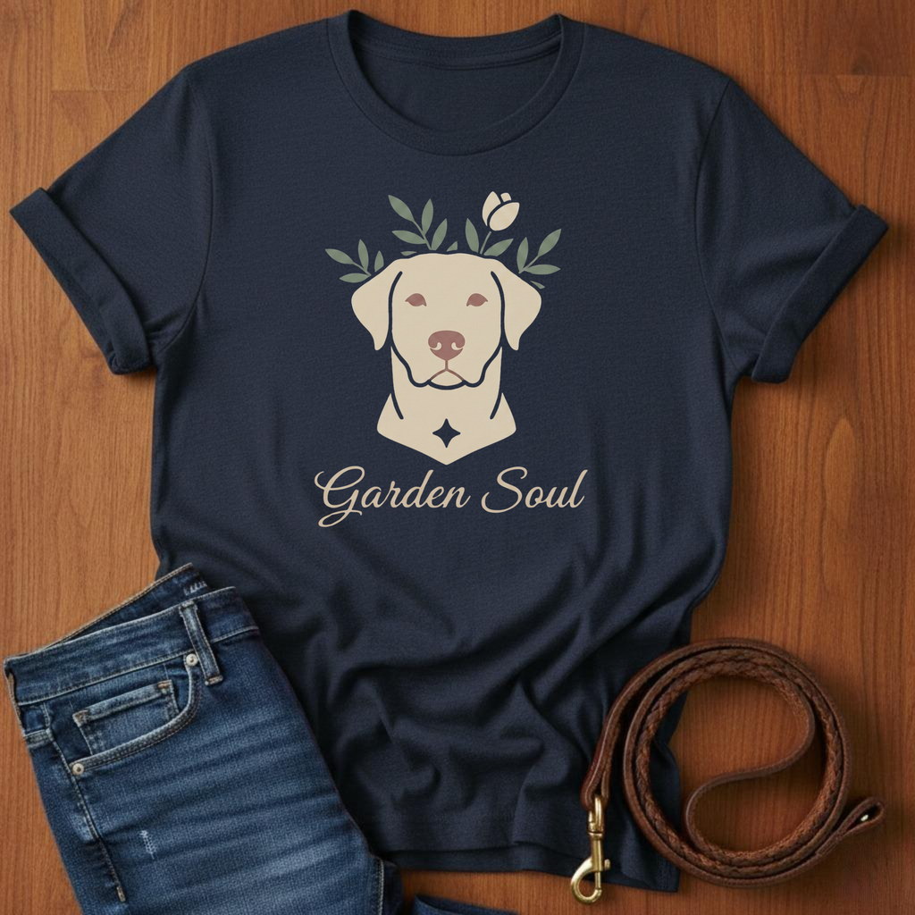 Garden Soul Labrador Retriever T-Shirt — detail view — Always My Dog