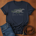Grace In Motion Greyhound T-Shirt — detail view — Always My Dog
