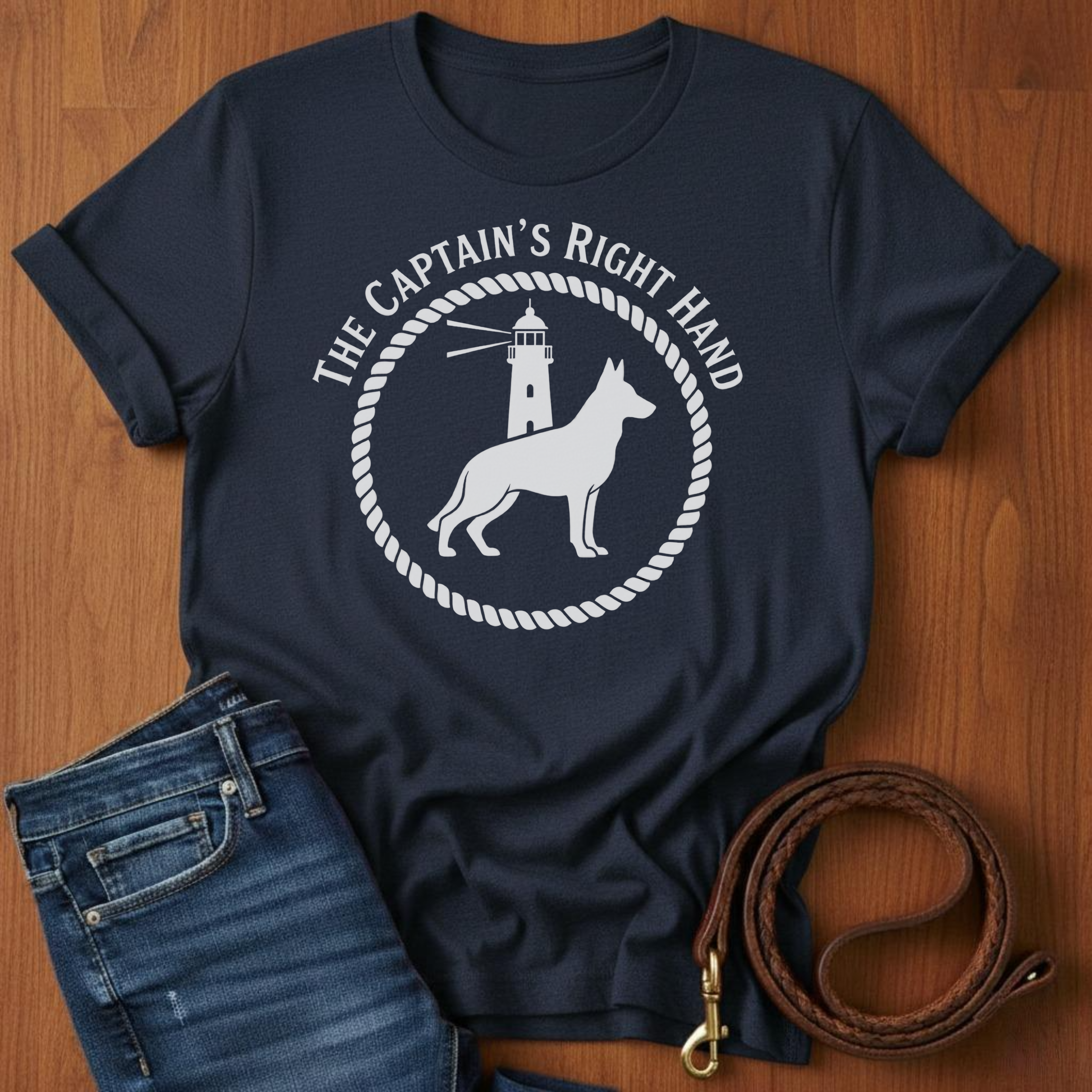 The Captain's Right Hand German Shepherd T-Shirt