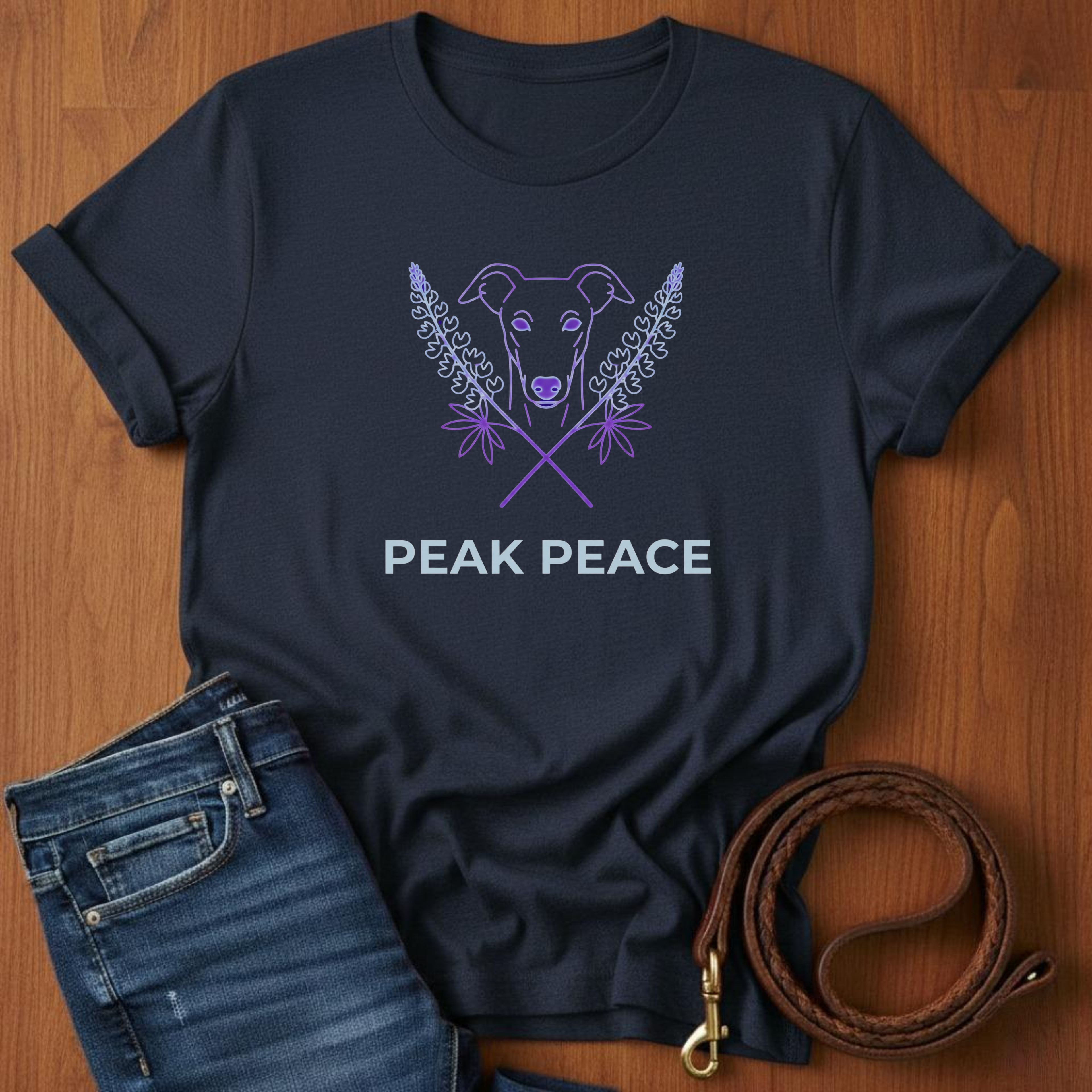 Peace, Love, And Paws Greyhound T-Shirt