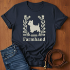 Scottish Terrier Farmhand T-Shirt — detail view — Always My Dog