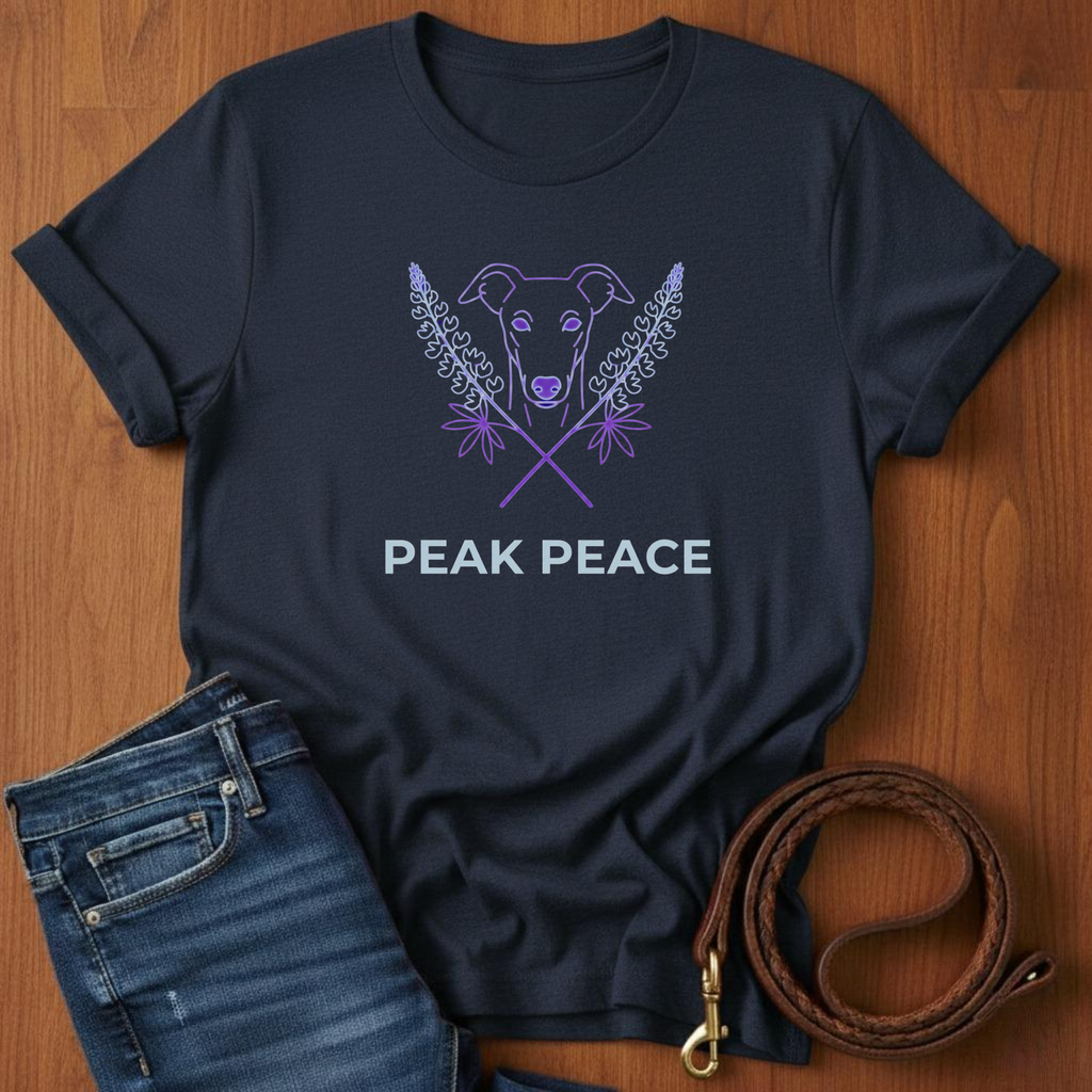 Peak Peace Greyhound T-Shirt