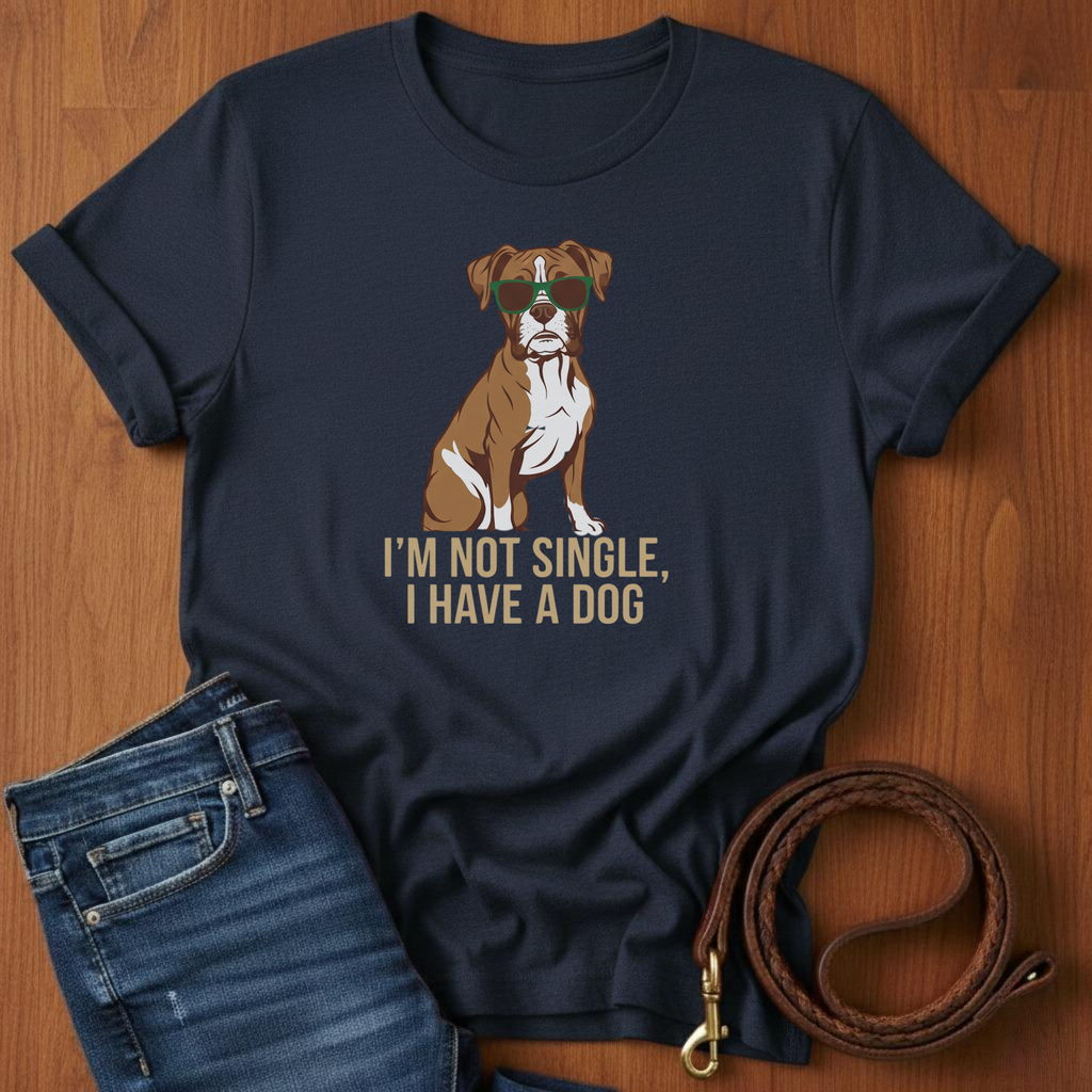 I'm Not Single T-Shirt — alternate color — Always My Dog