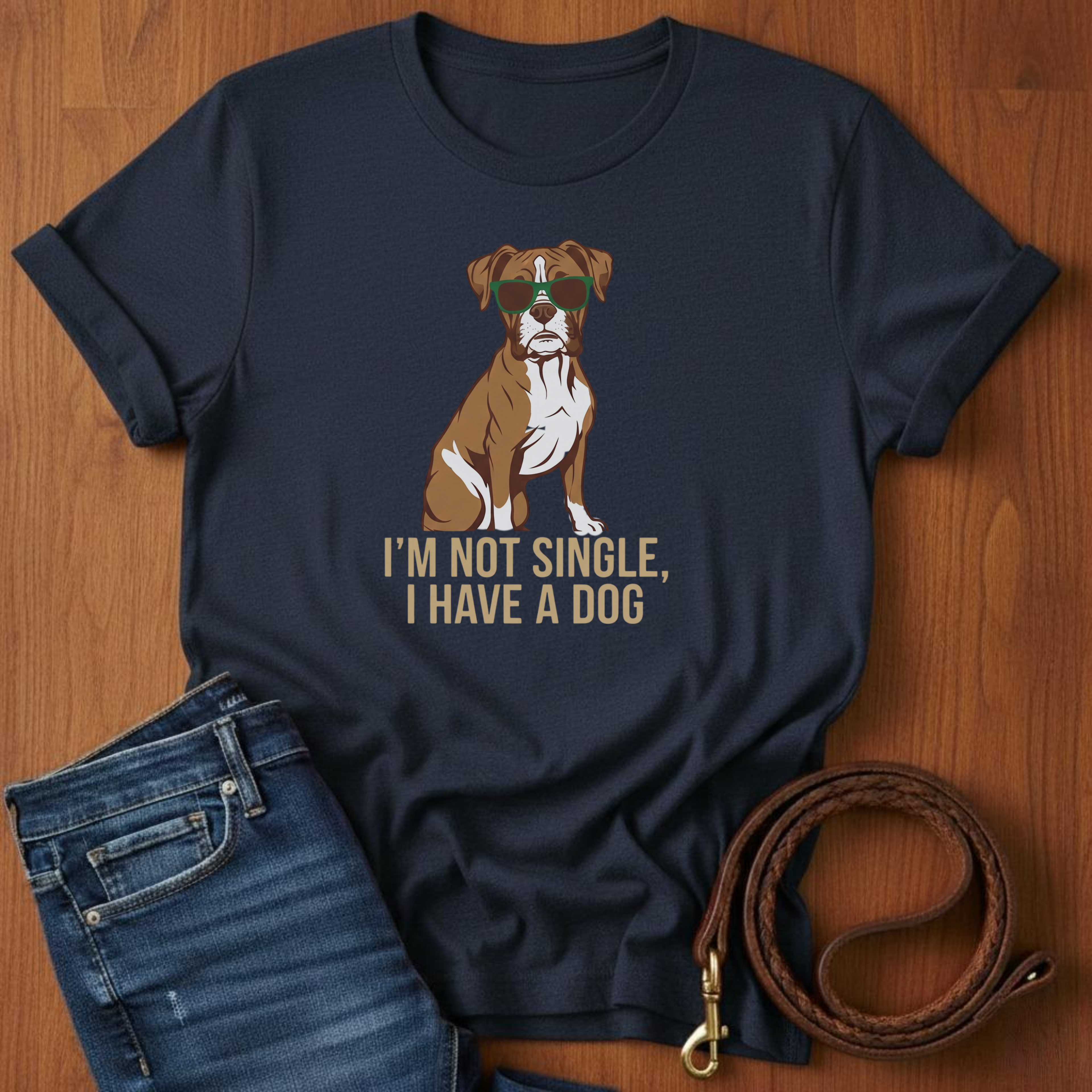 I'm Not Single T-Shirt — alternate color — Always My Dog